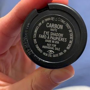 MAC Cosmetics Carbon matte black eyeshadow